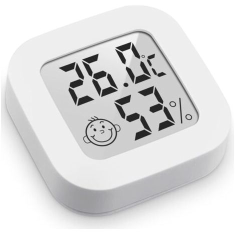 Thermomètre Hygrometre Interieur, 3PCS Mini Thermomètre Hygromètre Intérieur Digital à Haute Précisio,Thermomètre Précis et Hygromètre (1/5)