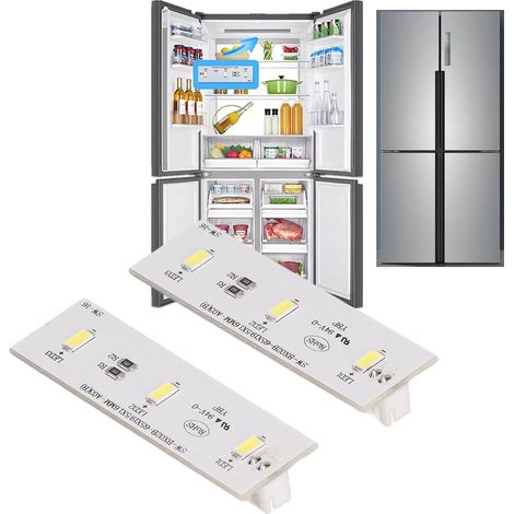 Panneau lumineux LED pour réfrigérateurs, compatible avec les réfrigérateurs Frestec/Electrolux/Homa/TCL, bande lumineuse LED SW-BX02B. (1/5)