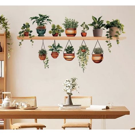 Sticker mural Plantes vertes 30 x 90 cm Vert 3 (1/5)