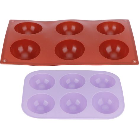 Moule en silicone demi-cercle (2 pièces) pour gâteaux, chocolats, desserts, accessoires de pâtisserie (1/5)