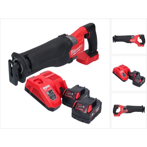 Sierra de sable sin cable Milwaukee M18 FSZ-502 18 V sin escobillas + 2x batería 5.0 Ah + cargador