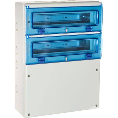 1332p Coffret Pour Prises De Courant 2 Rangées De 16 Modules - étanche Ip65 - Solera Indubox