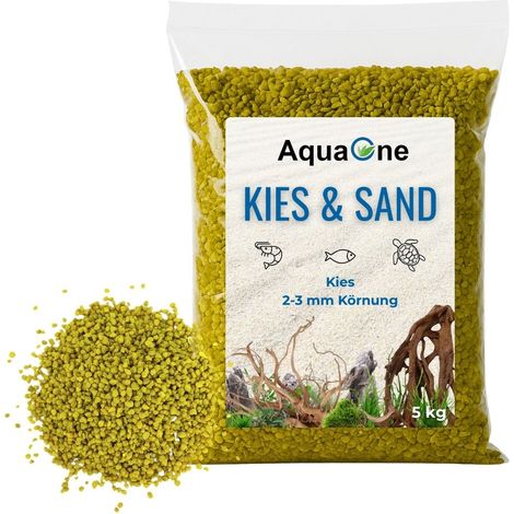 5 kg Gelber Quarzkies (2-3 mm) – Premium Bodengrund für Aquarien