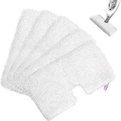 Pack of 5 mop pads for Shark S3501 S3550 S3601 S3601D S3801 S3801CO S3901 S2901 S2902 S4601 S4701 SE450, microfiber steam mop, reusable (1/2)