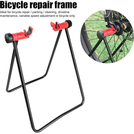 Tragbarer vertikaler dreieckiger Ständer für klappbare Fahrräder, Zubehör für die Wartung von Straßen- und Mountainbikes (1/4)
