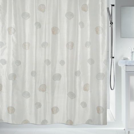 Cortina de ducha de poliéster ATLANTIS 180x200cm Beige Spirella