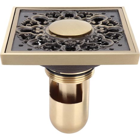 Cache-bonde de douche avec récupérateur cheveux, style antique (1/5)