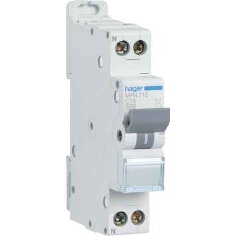 Hager MFN720 Sicherungsautomat weiß 20 A C-Kurve