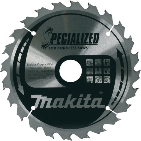 Lame de scie Makita 190x1 9x20 0 mm Z24 -18°