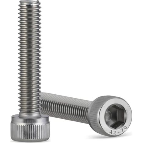 Beyamis Lot de 150 vis à tête cylindrique allongée en acier inoxydable 304, M3x30 (1/5)