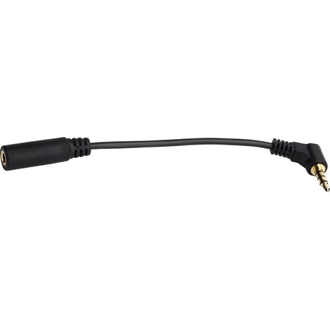 Câble de conversion micro USB mâle vers prise jack 3.5mm femelle, 25.5 cm, couleur noir (1/5)