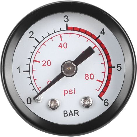 Ersatz-Manometer 0-6 BAR / 0-80 psi für Sprühdüsen aus Edelstahl (1/5)
