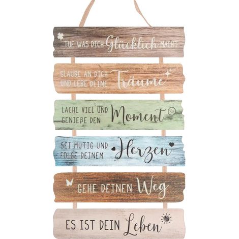 Panneau en Bois Suspendu,Plaque en Bois Personnalisée, Plaque de Décoration Murale, Panneaux D'inspiration, Déco Murale à Suspendre, Enseignes Décoratifs Cadeaux pour les Amis et les Proches (1/5)