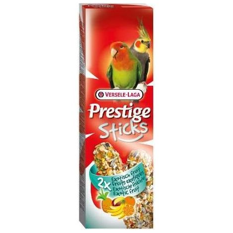 Prestige Sticks Big Parakeets Exotic Fruit, 2 piezas