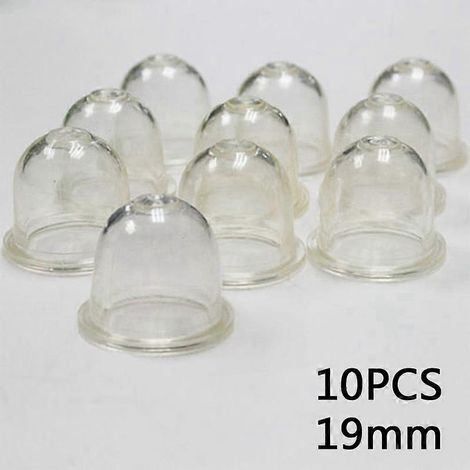 10 pièces de rechange pour carburateur de pompe à carburant 19/22 mm, pompe à soufflet à bulles d'huile pour tronçonneuse, souffleur, débroussailleuse, faux.