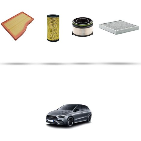 Kit tagliando 4 filtri compatibile con Mercedes Classe B (W247) 180 d 85kw dal 2018 (1/5)