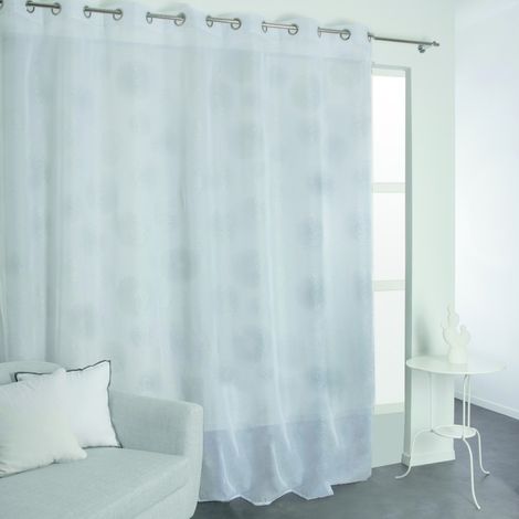Cortina tamiz blanca L.285 x H.240 cm Centrale Brico (1/3)