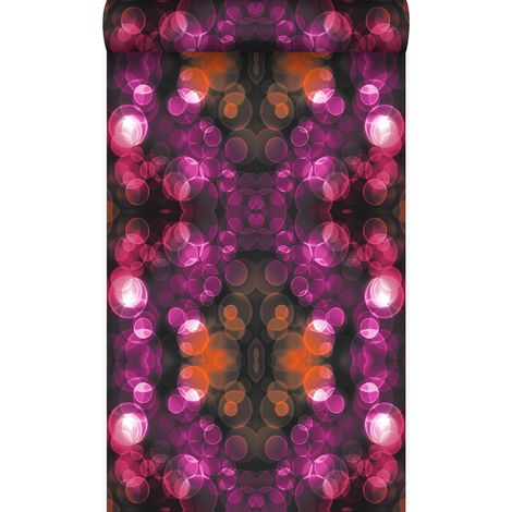 papier peint kaléidoscope rose et orange - Origin Wallcoverings (1/5)