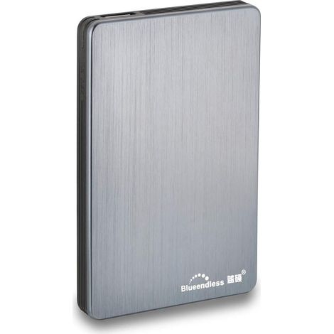 Disque Dur Externe Portable avec USB3.0 pour Ordinateur de Bureau et Portable 6,3 cm 160GB Gris (1/5)