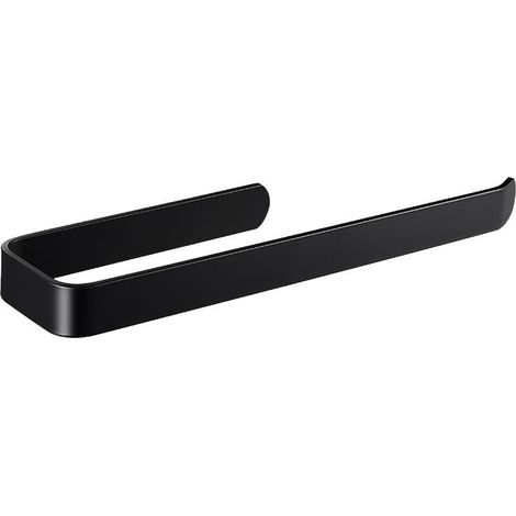 Porte-Serviette Salle de Bain Adhésif,Porte-Serviettes Moderne Simple sans Perage,Porte-Serviettes Mural,29CM,304 Acier Inoxydable,Noir Mat,Convient pour Cuisine, Salle de Bain, Tiroir, Armoire (1/3)