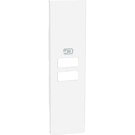 Cubierta bticino living now 1 módulo para cargadores usb blanco - kw13c