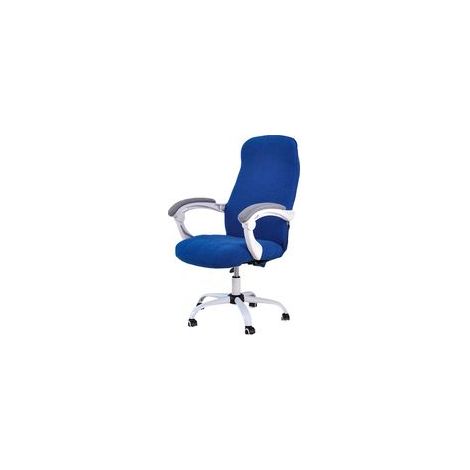 Housse de chaise de bureau MBlue Waterproof Grey Stretch Jacquard Computer Chair Cover (For Armchair)