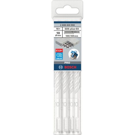 SDS Plus-5X 10 x 100 x 160 mm Bohrer BOSCH 2608833902