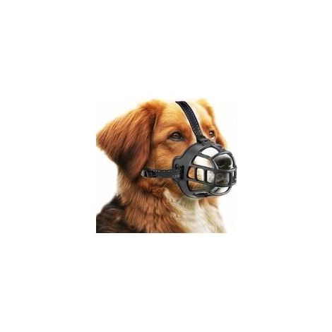 Dog Muzzle, Muzzle Basket for Small, Medium and Large Dogs with Adjustable Straps (Size 3, Black)