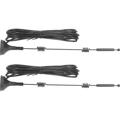 12dBi Dualband-WLAN-Antenne (2,4 GHz/5,8 GHz), Magnetfuß, 2er-Paar, interner SMA-Anschluss, hohe Verstärkung für Router, Kupfer, drahtlos kompatibel. (1/5)