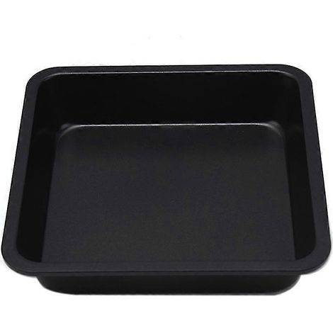 8-Zoll-Quadrat-Backform aus Kohlenstoffstahl, Ofenform für Brot, Kekse und Kuchen-Black (1/5)