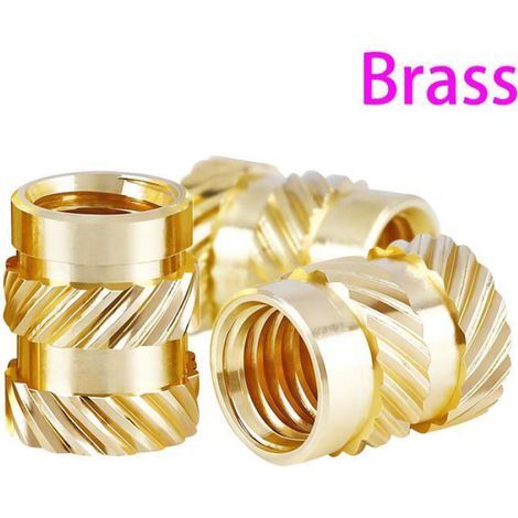 Inserts Filetés Laiton - M5x6x7mm - Pour Impression 3D et Bricolage - 100 Pièces (1/5)