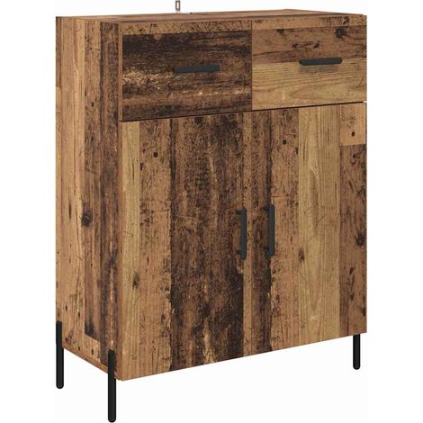vidaXL Credenza Legno vecchio 69,5 x 34 x 90 cm Legno multistrato (1/5)