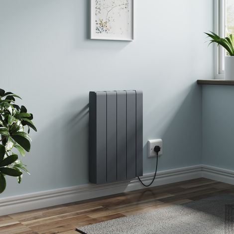 Electric Ceramic Portable Radiator Wall Mounted WIFI Control Heater Anthracite 1000W