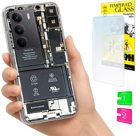 Custodia per Realme C75 / 14X 5G con cover fotografica e vetro temperato 9H. (1/5)