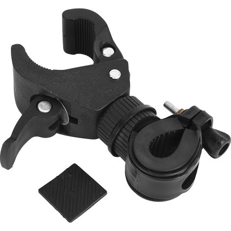 2 pièces Support Universel de Lampe Torche pour Guidon de Vélo avec Clip Rotatif (1/5)