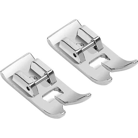 Set di 2 piedini per macchina da cucire: piedino per punto dritto, piedino universale per macchina da cucire, piedino per punto zigzag, set di piedini per macchina da cucire, piedino per punto annodat (1/5)