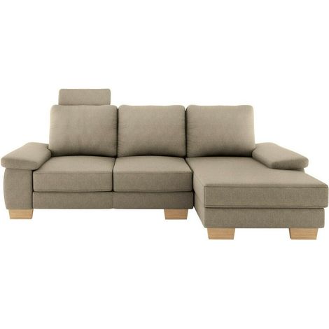 Sofá rinconero Lincoln 182, Barrel 19, Función de descanso, Almacenaje, 255x155x89cm, 0