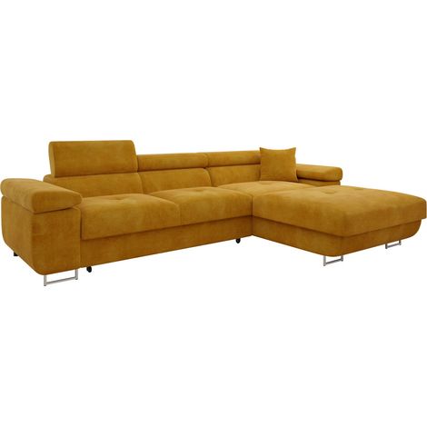 Canapé d'angle Comfivo Eliferu 102, Wave 05, Fonction de couchage, Boîte de literie, 280x170x70cm, 0 (1/5)