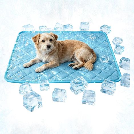 Hundekühlpad Atmungsaktive und rutschfeste Abdeckung Selbstkühlende Hundematte Für Außenbereich, Hinterhof, Hof, Transportbox, Campingplatz, Badestrand, Innenbereich, Haus (1/5)