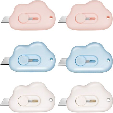 1 Mini couteau utilitaire, lame céramique rétractable, ouvre-lettres, pour colis et cartons (1/5)