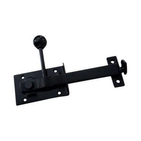 Cerrojo para puerta waelbers 100x60mm resistente negro