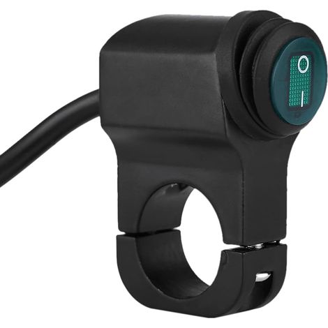 Interrupteur de guidon de moto 12V universel 22mm guidon phare de moto antibrouillard interrupteur marche/arrêt étanche, commutateur de voiture (1/5)