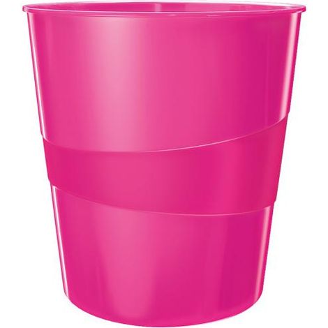 Leitz WOW Waste Bin Polystyrène Rose