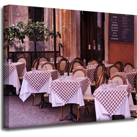 Leinwanddruck Restaurant Café 50x40 cm