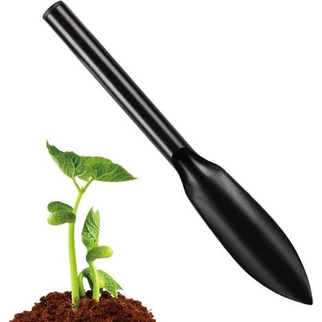 Paletta da giardino con manico in gomma morbida antiscivolo - per trapiantare, zappare, spostare, livellare, scavare e piantare (32 cm x 5 cm) (1/5)