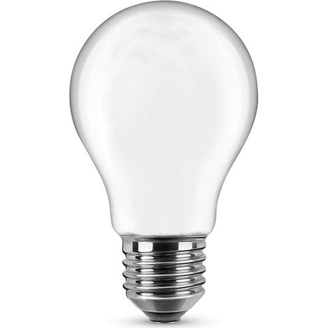Lampadina Led Opaca a Filamento E27 A60 a bulbo 7W Bianco freddo 6500K Novaline