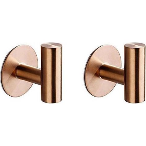 Lot de 2 accessoires de salle de bain (sans clous) en acier inoxydable robuste pour salle de bain