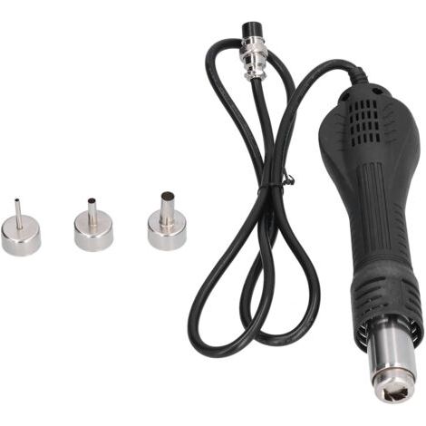 Poignée de pistolet à Air chaud, 8 trous, 4 noyaux, antistatique, résistant à l'usure, refroidissement intelligent, poignée de remplacement Flexible pour pistolet thermique