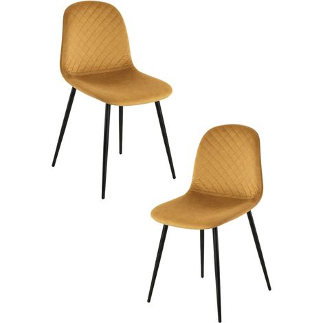 Packs Sillas Comedor - Pack 2 Sillas Boide - Mostaza