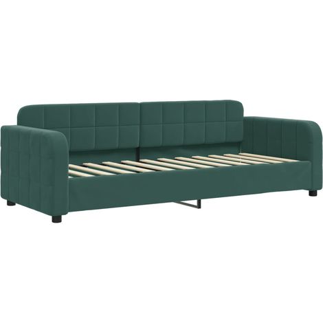 vidaXL Letto da Giorno Verde Scuro 80x200 cm in Velluto (1/5)